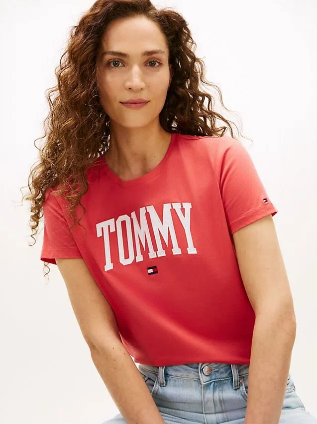 Maglietta con logo Varsity Tommy Maglietta con logo Varsity Tommy