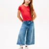 Maglietta per bambini con bandiera a stelle e strisce in strass Maglietta per bambini con bandiera a stelle e strisce in strass
