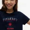 Maglietta per bambini con logo Tommy in strass Maglietta per bambini con logo Tommy in strass