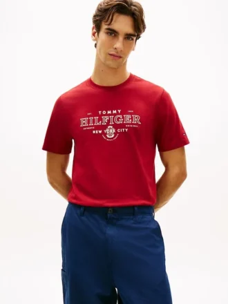 Maglietta pesante con logo Hilfiger NYC