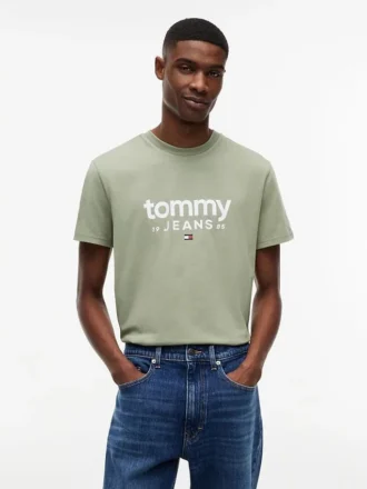 Maglietta slim fit con logo Tommy Jeans