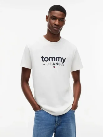 Maglietta slim fit con logo Tommy Jeans