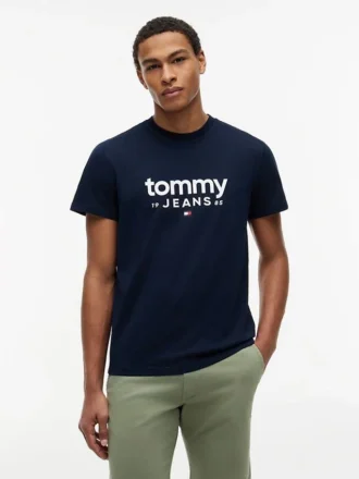 Maglietta slim fit con logo Tommy Jeans