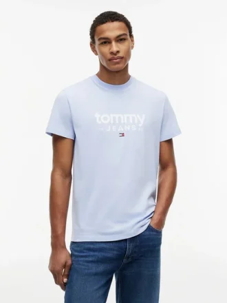 Maglietta slim fit con logo Tommy Jeans