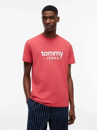 Maglietta slim fit con logo Tommy Jeans