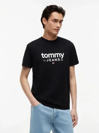 Maglietta slim fit con logo Tommy Jeans