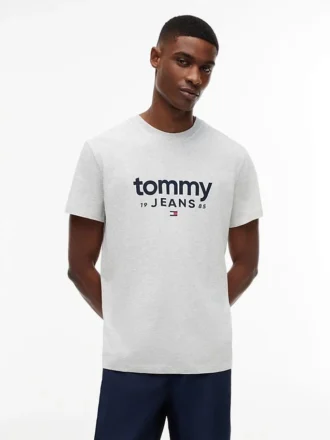 Maglietta slim fit con logo Tommy Jeans