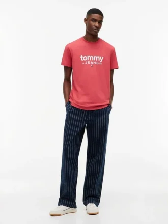 Maglietta slim fit con logo Tommy Jeans