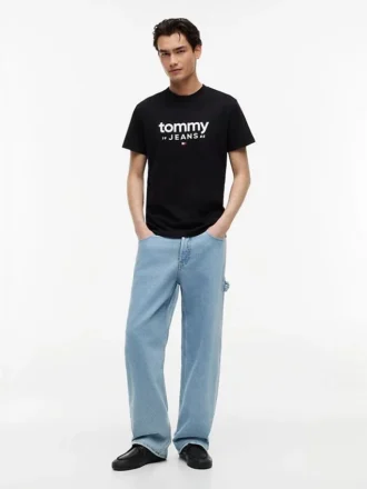 Maglietta slim fit con logo Tommy Jeans