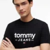 Maglietta slim fit con logo Tommy Jeans