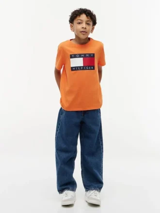 Maglietta Tommy Flag Logo per bambini Maglietta Tommy Flag Logo per bambini