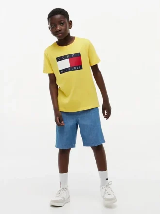 Maglietta Tommy Flag Logo per bambini