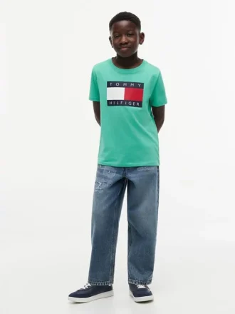 Maglietta Tommy Flag Logo per bambini