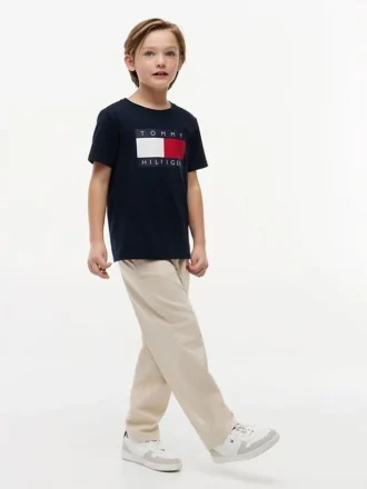 Maglietta Tommy Flag Logo per bambini