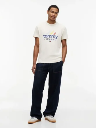 Maglietta Tommy Jeans con logo Sailing