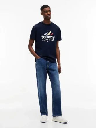Maglietta Tommy Jeans con logo Sailing