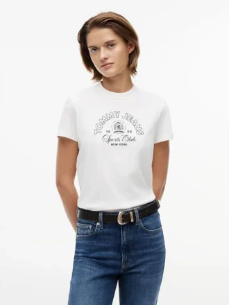 Maglietta Tommy Jeans con logo Sports Club