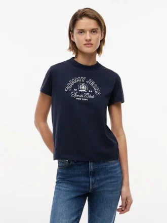 Maglietta Tommy Jeans con logo Sports Club