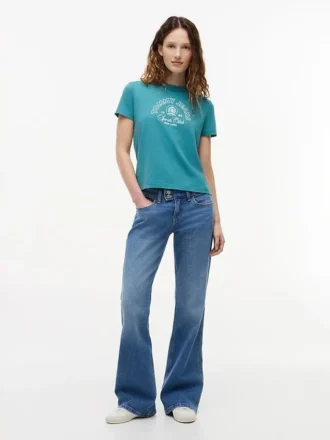 Maglietta Tommy Jeans con logo Sports Club