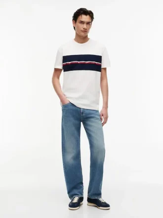Maglietta Tommy Jeans con nastro con logo