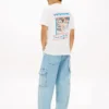 Maglietta Tommy Jeans Fitness con stampa Maglietta Tommy Jeans Fitness con stampa