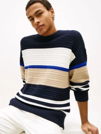 Maglione a blocchi di colore