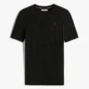 Maglione a maniche corte con lavorazione a trecce Maglione a maniche corte con lavorazione a trecce