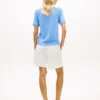 Maglione a maniche corte in maglia larga Maglione a maniche corte in maglia larga