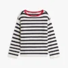 Maglione a righe bretoni con collo a barchetta Maglione a righe bretoni con collo a barchetta