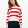 Maglione a righe con lavorazione a trecce Tommy Jeans