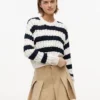 Maglione a righe con lavorazione a trecce Tommy Jeans