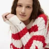 Maglione a righe con lavorazione a trecce Tommy Jeans
