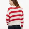 Maglione a righe con lavorazione a trecce Tommy Jeans