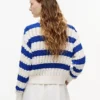 Maglione a righe con lavorazione a trecce Tommy Jeans