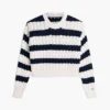Maglione a righe con lavorazione a trecce Tommy Jeans