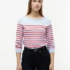 Maglione a righe con scollo a barchetta Maglione a righe con scollo a barchetta