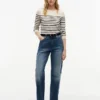 Maglione a righe con scollo a barchetta Maglione a righe con scollo a barchetta