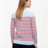 Maglione a righe con scollo a barchetta Maglione a righe con scollo a barchetta