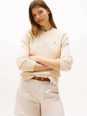 Maglione a trecce