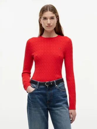 Maglione a trecce