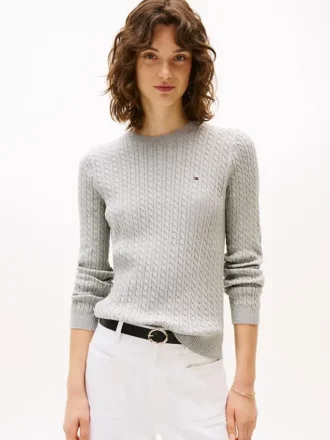 Maglione a trecce