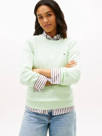 Maglione a trecce