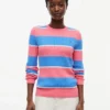 Maglione a trecce con righe da rugby Maglione a trecce con righe da rugby