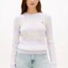Maglione a trecce con righe da rugby Maglione a trecce con righe da rugby