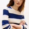 Maglione a trecce con righe da rugby Maglione a trecce con righe da rugby