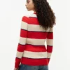 Maglione a trecce con righe da rugby Maglione a trecce con righe da rugby