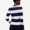 Maglione a trecce con righe da rugby Maglione a trecce con righe da rugby