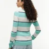 Maglione a trecce con righe da rugby Maglione a trecce con righe da rugby