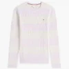 Maglione a trecce con righe da rugby Maglione a trecce con righe da rugby