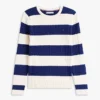 Maglione a trecce con righe da rugby Maglione a trecce con righe da rugby